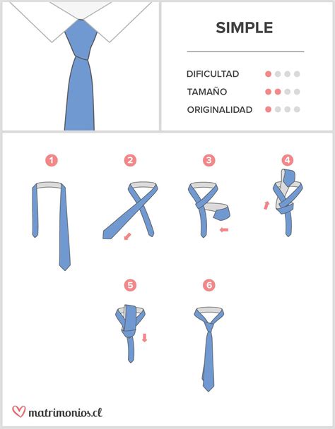 nudo de corbata simple|El nudo simple. Descripción y dificultad.